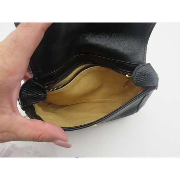 ✨ MCM Mini Crossbody Bag Black Canvas EUC - Picture 5 of 6